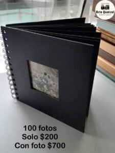 Álbum de fotos con Encuadernación de espiral.