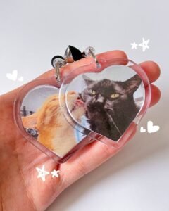 Llaveros de figura con mini foto